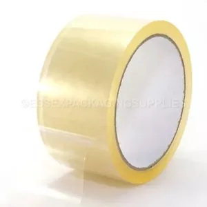LONG LENGTH PACKING TAPE STRONG - BROWN / CLEAR / FRAGILE 48mm x 66M PARCEL TAPE - Picture 1 of 8