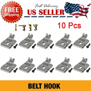 10 Pcs Replacement Belt Clip Hooks Set For Dewalt 20V Drill Driver Tools DCD980 - Picture 1 of 10