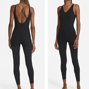 NIKE YOGA LUXUS LAGENLOOK 7/8 JUMPSUIT GR. M (DA2424 010) SCHWARZ - Bild 1 von 7