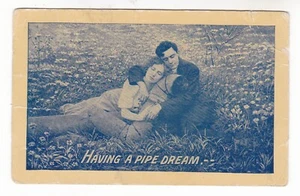 1911 UNION NEBRASKA ROMANTIC DREAM VINTAGE POSTCARD NE MARG TULENE PLATTSMOUTH ! - Picture 1 of 2