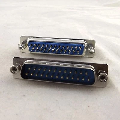 5x D-SUB DB25 DP25 25Pin 2 Rows Male Lock Screw DIP PCB Solder Connector Adapter - Image 1 of 4