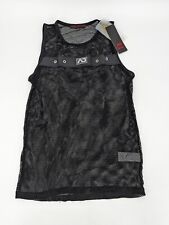 AD Fetish Mesh Mixed Tank Top ADF76 Black Size Large