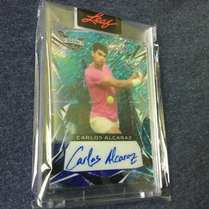2023 CARLOS ALCARAZ LEAF BLUE SHIMMER VIBRANCE AUTHENTIC SIGNED AUTO LIMITED 4/7 - Bild 1 von 6