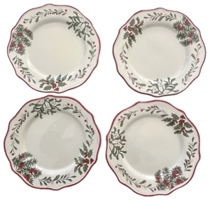 4 Better Homes & Gardens WINTER FOREST Heritage Collection Dinner Plates 10.75” - Picture 1 of 3