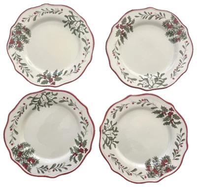 4 Better Homes & Gardens  WINTER FOREST Heritage Collection Dinner Plates 10.75” - Image 1 of 3