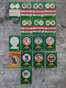 Set of 13-16 Vintage Fleer Baseball Stickers - Different Teams, Excellent Con... - Picture 1 of 9