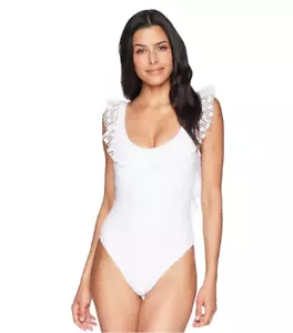 Kenneth Cole Lacy Days One-Piece Ruffled Swimsuit - Picture 1 of 1