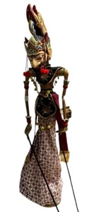 Pupazzo bastone in legno wayang golek vintage asiatico leggi - Foto 1 di 6