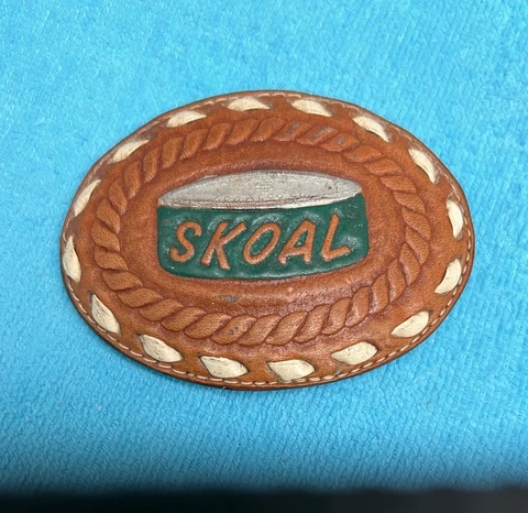 Nascar Racing Harry Gant Skoal Bandit Collectible Leather Belt Buckle Cover
