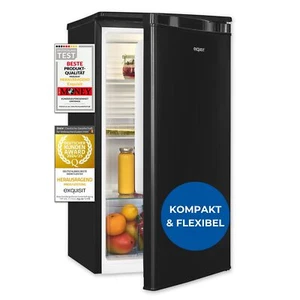 Exquisit Kühlschrank 75 Liter Freistehend klein und kompakt KS585-V-091E schwarz - Bild 1 von 8