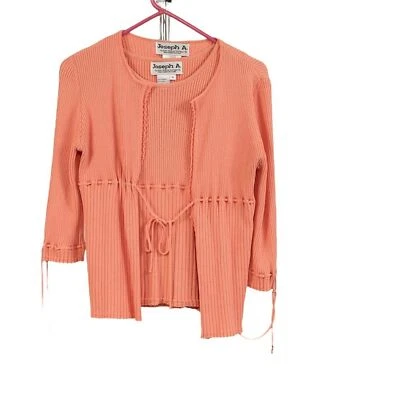 Conjunto de camisola/cardigã Joseph A vintage de malha tamanho XL - Imagem 1 de 4