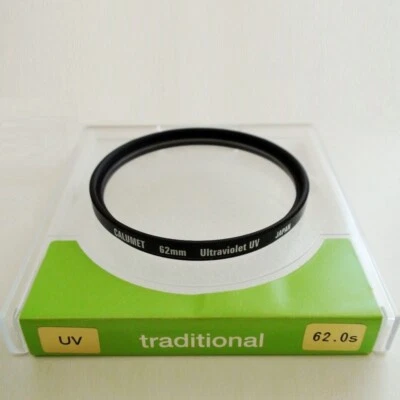 CALUMET 62mm HF62203 E-UV Lens Protector Threaded Mount Ultraviolet Filter Japan - Image 1 of 3