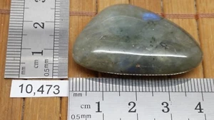 LABRADORITE galet pierre plate mineraux lithotherapie soin reiki collection - Imagen 1 de 3