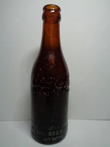Coca Cola amber Bottle 6.5 oz Straight Sided W/Arrows Cincinnati Ohio - Picture 1 of 14