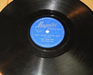 TEX WALLACE - Aint Gonna Live So Long 78 Majestic 114 Hillbilly Country 1950 - Foto 1 di 4
