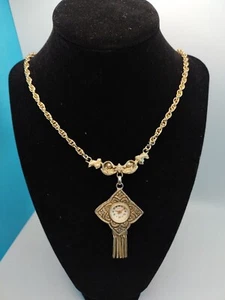 Collar Colgante Reloj De Colección Hecho en Suiza Antimagnético BYN Delux Primavera Principal De Colección - Imagen 1 de 12