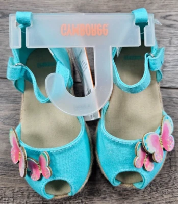 Baby Girl Clothes New Gymboree Size 5 Butterfly Catcher Sandle Shoes - Image 1 of 4