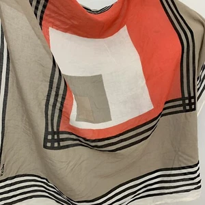 MEXX CHECK BEIGE COTTON scarf  56/40 in #A56 - Picture 1 of 4