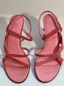Casual Corner 8 M Pink 3” Heel Sandles - Picture 1 of 11