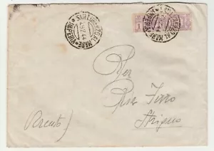 STORIA POSTALE - 1944 REGNO PACCHI POSTALI L.1 SU BUSTA SAN LORENZO 23/2 E/844 - Foto 1 di 1