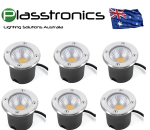 6X 3W 12Volt LED Outdoor Inground Light Garden Path deck Warm White IP65 AUSTOCK - Picture 1 of 8