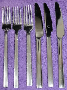 Lot 27 Forks 12 Knives Various Makers Basically Same Pattern Stainless Flatware - Picture 1 of 5