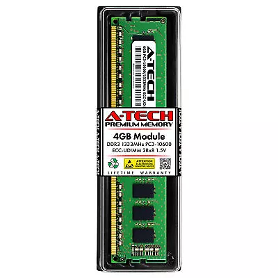 4GB 2Rx8 PC3-10600E ECC UDIMM ASUS RS500A-S6/PS4 RS520-E6/ERS8 Memory RAM - Image 1 of 4