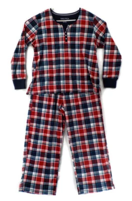 NAUTICA ROPA DE DORMIR CONJUNTO DE PIJAMA MUJER TALLA XXL CUADROS ROJO AZUL VERDE BLANCO LS 2 PIEZAS NUEVO CON ETIQUETAS Foto 1 de 4