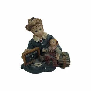 Boyds Yesterday's Child Figur 3511 Michelle & Daisy Lesepuppe Lehrerin Vintage - Bild 1 von 7