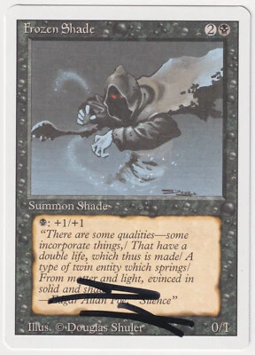 Signed Frozen Shade Proof NM Revised Artist Douglas Shuler 1994 MTG Magic AP! - Image 1 of 2