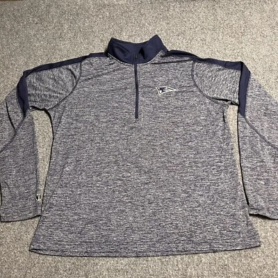 Camisa Pullover Holloway Para Mujer XL Performance 1/4 Cremallera Logo de los Patriotas de Nueva Inglaterra Foto 1 de 4