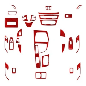33Pcs Red Carbon Fiber Full Interior Kit Aufkleber für BMW X1 F48 X2 F39 2016-21 - Bild 1 von 13
