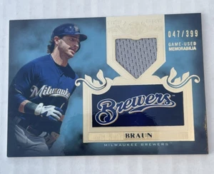 2011 Topps Tier One Top Shelf Relics Patch #TSR8 Ryan Braun NM-MT /399 Brewers - Bild 1 von 3