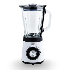 Mixer Standmixer Smoothie Maker 500W Weiß 1,5L Glasbehälter, Edelstahlmesser KHG - Bild 1 von 7