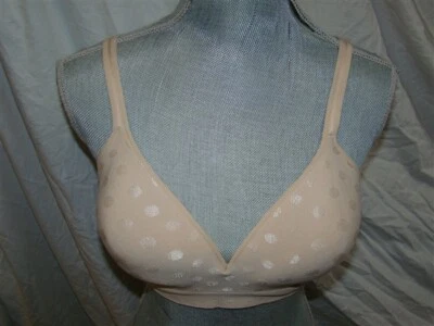 NWT Hanes CustomFlex Fit Fuller Cover Wirefree Bra HU08 XL Beige Diamond 113311 - Изображение 1 из 2