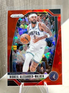 2024-25 Panini Prizm NBA Nickeil Alexander-Walker Red Ice 135 Timberwolves - Picture 1 of 2