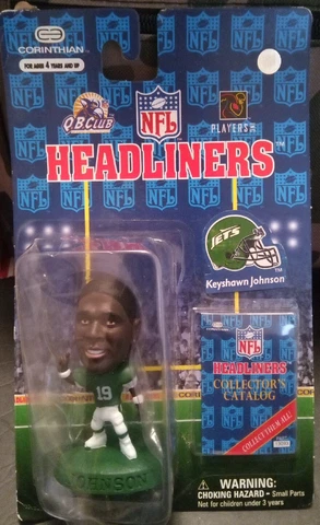 Keyshawn Johnson New York Jets Headliners NFL Football Corinthian 1997 New Cover