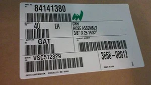 New CNH Hose Assembly 3/8" x 25 19/32" 84141380 Gates 6M2T MegaFlex - Picture 1 of 6