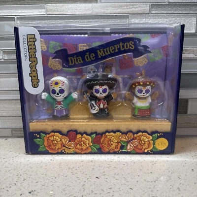 New Dia De Muertos Little People Collectible Doll Set Of 3 In Unopened Box - Image 1 of 4