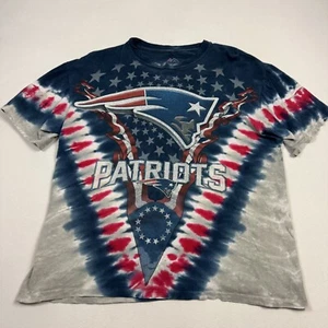 Majestic New England Patriots Men's Tie-Dye NFL T-Shirt Football Multicolor M - Picture 1 of 9