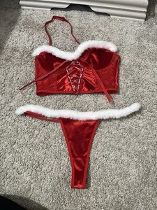 santa red lingerie set - Picture 1 of 3