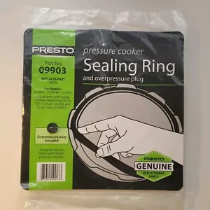 Presto Sealing Ring & Overpressure Plug for 3 & 4 Qt Pressure Cookers. #09903 - Picture 1 of 5