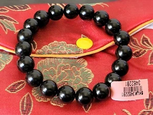 TLV Shungite Beaded Stretch Bracelet 87.50 ctw NEW w/ TAG *Retail $99.99 - Picture 1 of 3