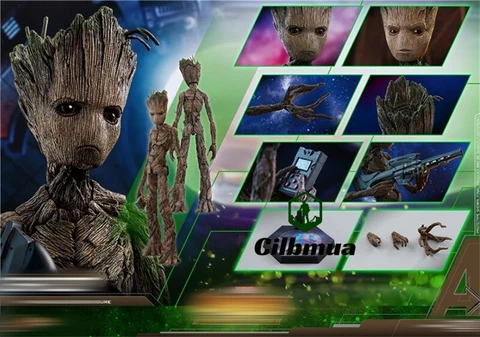 Hot Toys 1/6 MMS475 Avengers: Infinity War Groot Action Figures Collect Gifts Cover