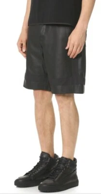 Pantalones Cortos Alexander Wang de Cuero con Combo de Nylon - Negro - Talla S 134949 Foto 1 de 3