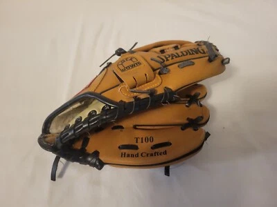 "Guante Spalding T100 T-Ball Mitt 18206 Tru 8,75"" derecho hecho a mano" Foto 1 de 4