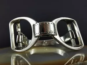 Pulsera plata 900 Brev 356 plata 900 Italy - brazalete vintage - Imagen 1 de 9