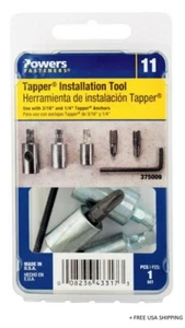TAPPER INSTALLATION TOOL Screwdriving Bit Set, POWER FASTENERS BY Hillman 375009 - Picture 1 of 1