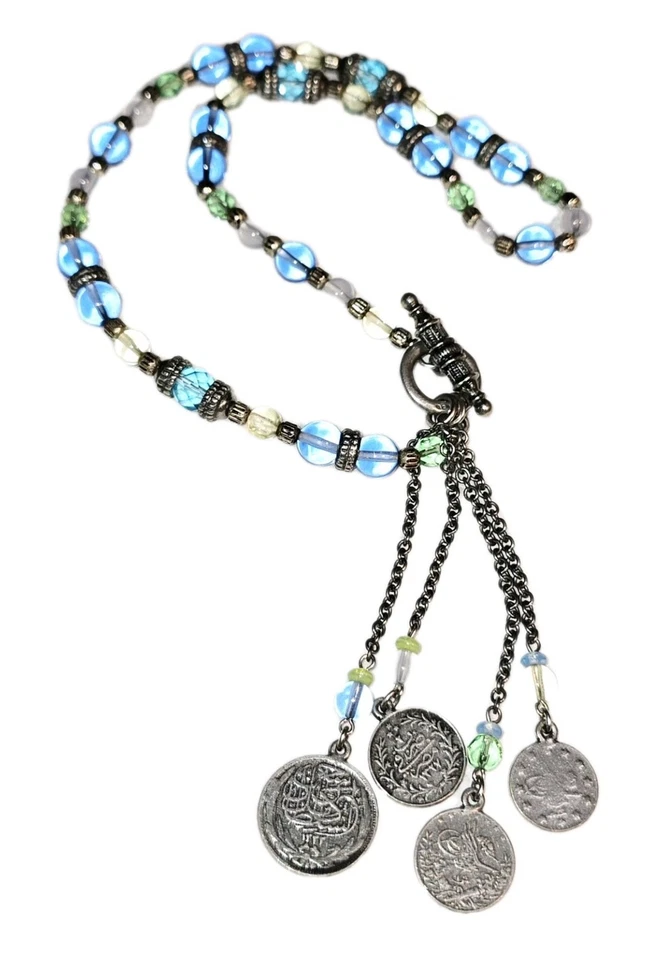 RARE 80's BEN-AMUN RUNWAY COUTURE Necklace 17" - Image 1 of 4