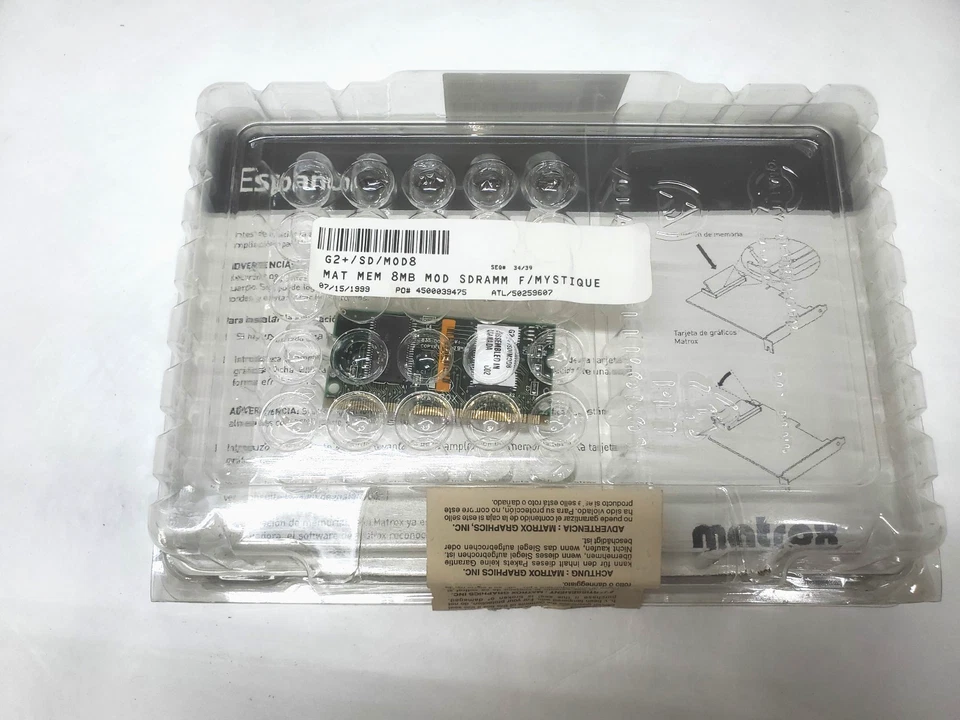 G2+/SD/MOD8 MG06770 8MB RAM for Matrox G200 Millennium Mystique Marvel G200-TV - Image 1 of 4